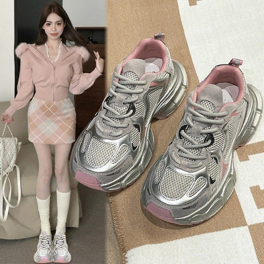 Damen Sportliche Sneakers mit ergonomischer Laufsohle und atmungsaktivem Obermaterial EB