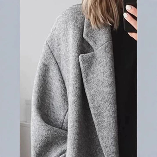 Damen Eleganter Oversized-Mantel EB