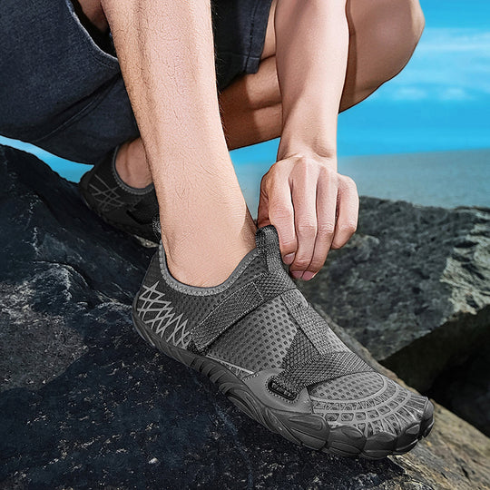 Damen Aqua-Fitness-Schuhe mit elastischen Riemen und atmungsaktivem Obermaterial EB