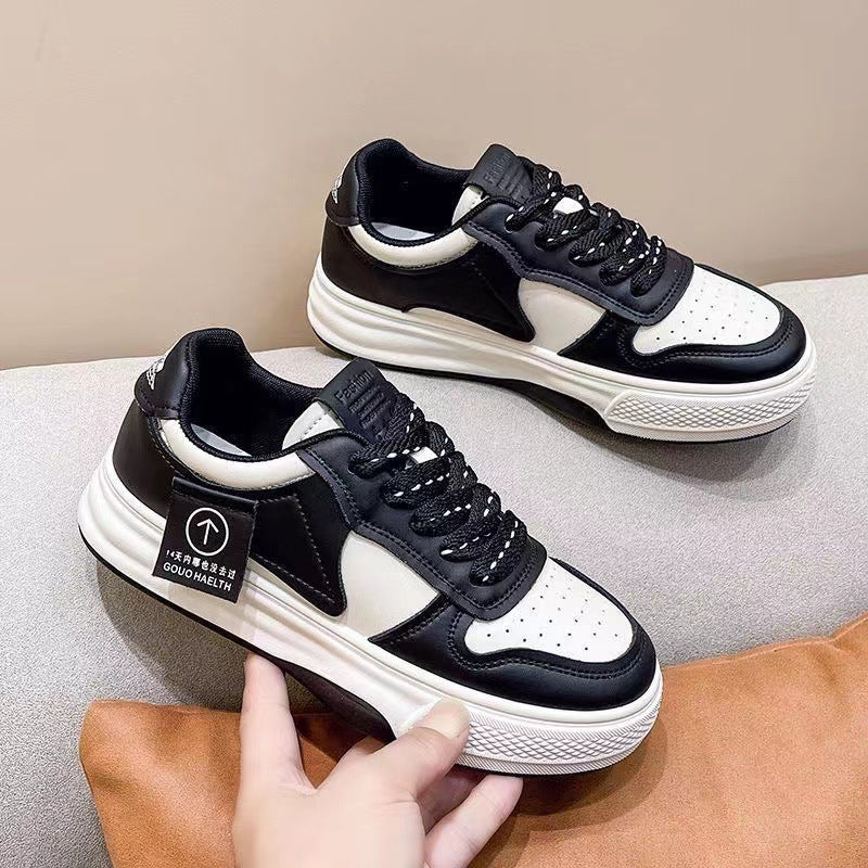 Damen Sportliche Sneaker mit dicker Sohle und atmungsaktivem Obermaterial EB
