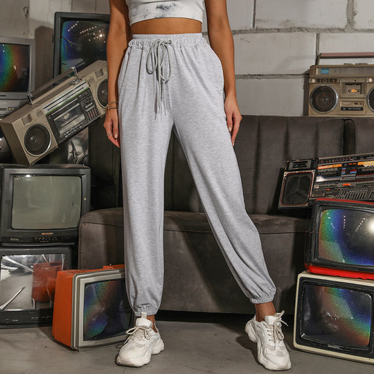 Damen Freizeithose mit Gummibund und seitlichen Eingrifftaschen EB