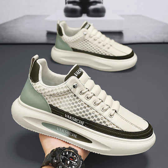 Damen Sportliche Sneakers mit atmungsaktiver Netzstruktur und leichter Laufsohle EB