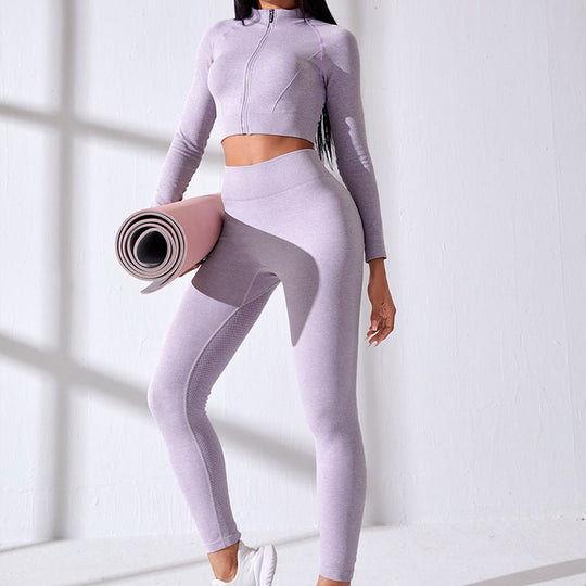 Damen Sportlicher Crop-Top mit Reißverschluss EB