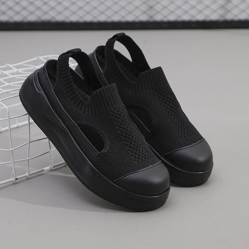 Damen Atmungsaktive Freizeitschuhe mit elastischem Schaft und rutschfester Sohle EB