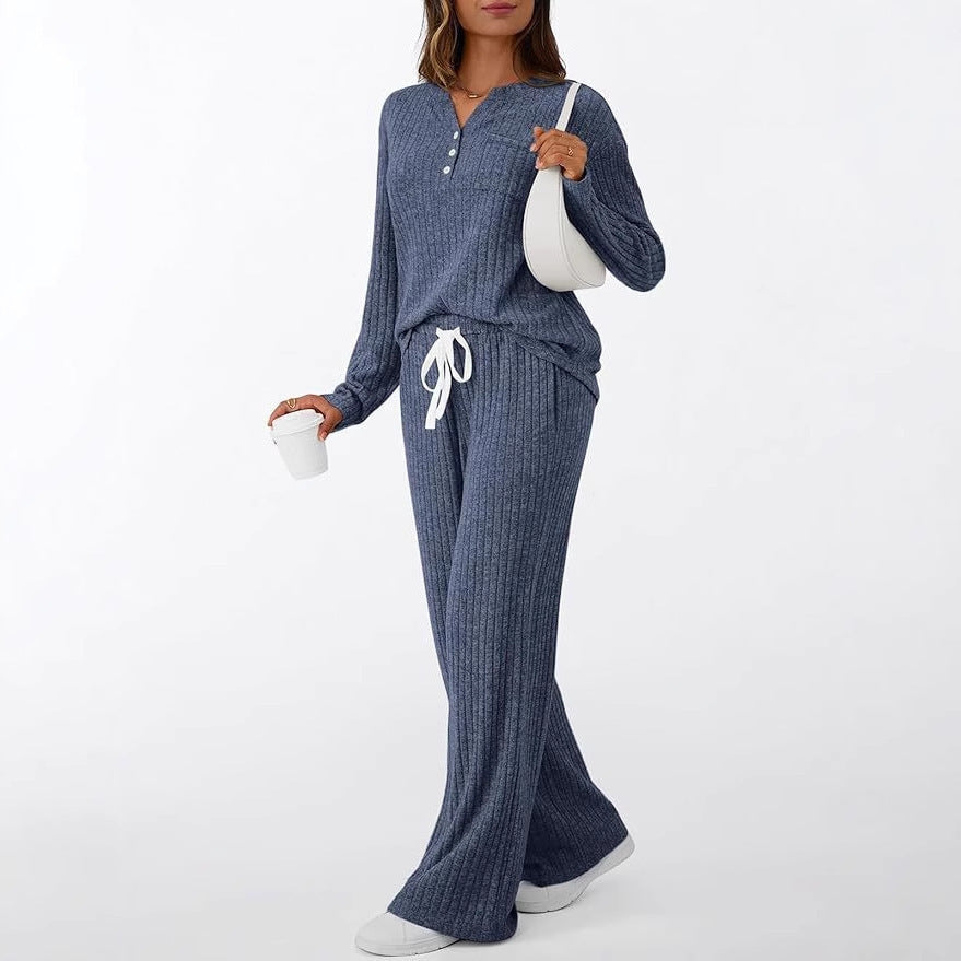 Damen Komfortabler Strickanzug mit lässigem Schnitt EB
