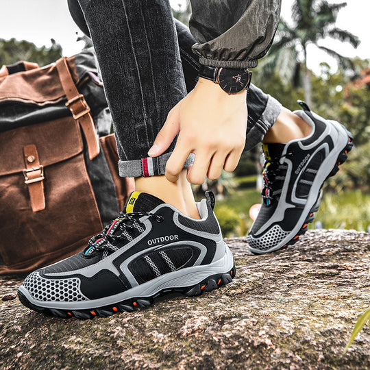 Damen Multifunktionale Outdoor-Sneaker mit rutschfester Sohle und atmungsaktiven Mesh-Einsätzen EB
