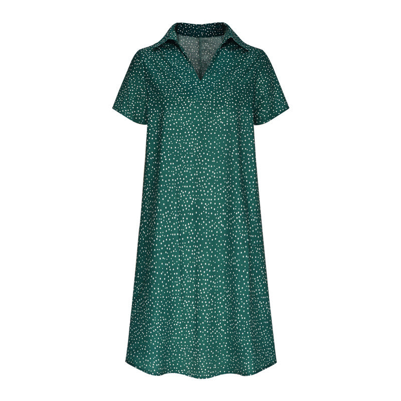 Damen Hemdkleid mit Polo-Kragen und leichtem, atmungsaktivem Stoff EB