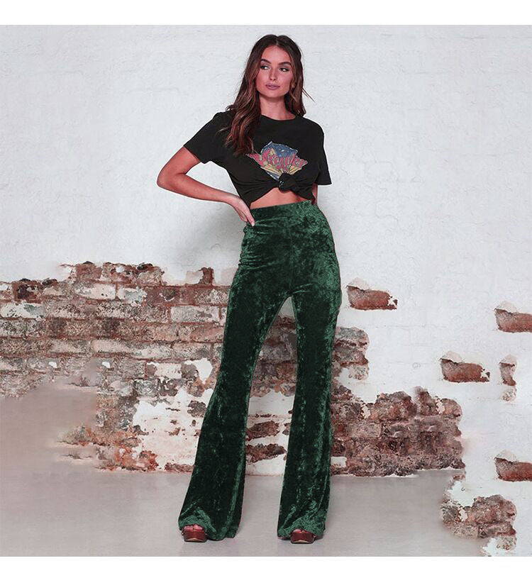 Damen Samtweite Hose EB
