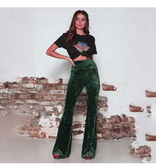 Damen Samtweite Hose EB
