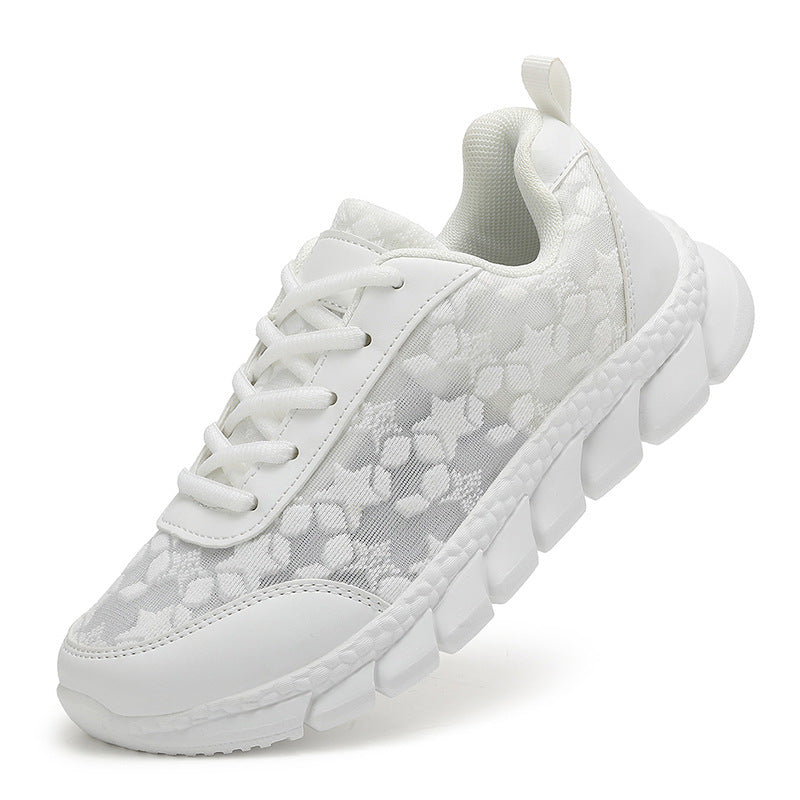 Damen Sportliche Sneakers mit atmungsaktivem Mesh-Obermaterial und dämpfendem Sohlenprofil EB