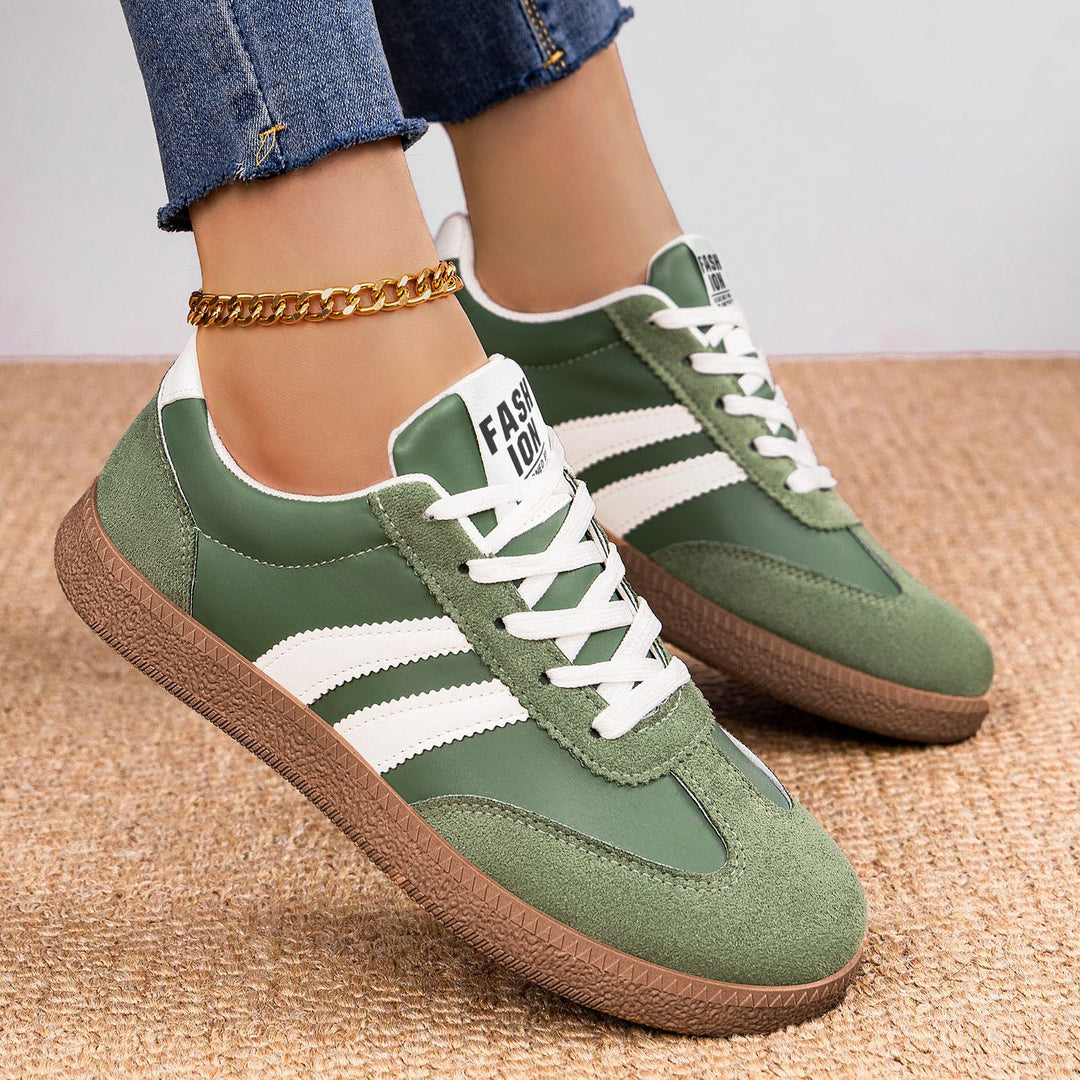 Damen Modische Sneakers mit eleganter Sohle und atmungsaktiver Oberfläche EB