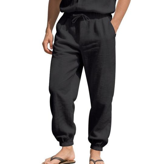 Damen lässige Freizeithose mit lockerem Schnitt und elastischem Bund EB