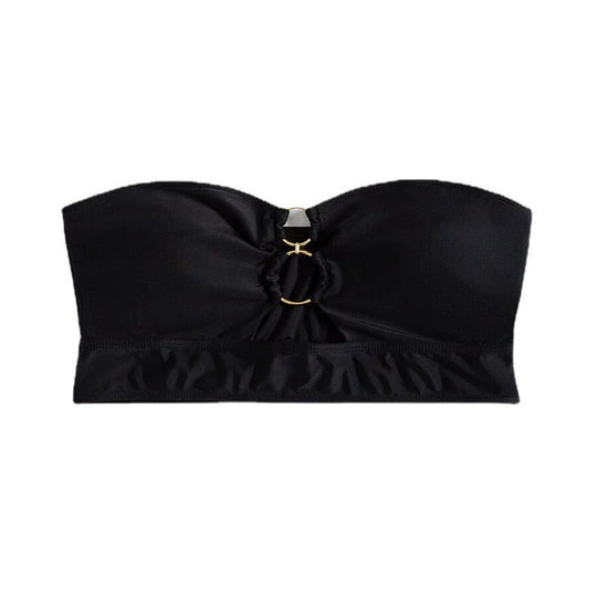 Damen Bandeau-Bikini-Oberteil mit dekorativem Ring-Detail EB