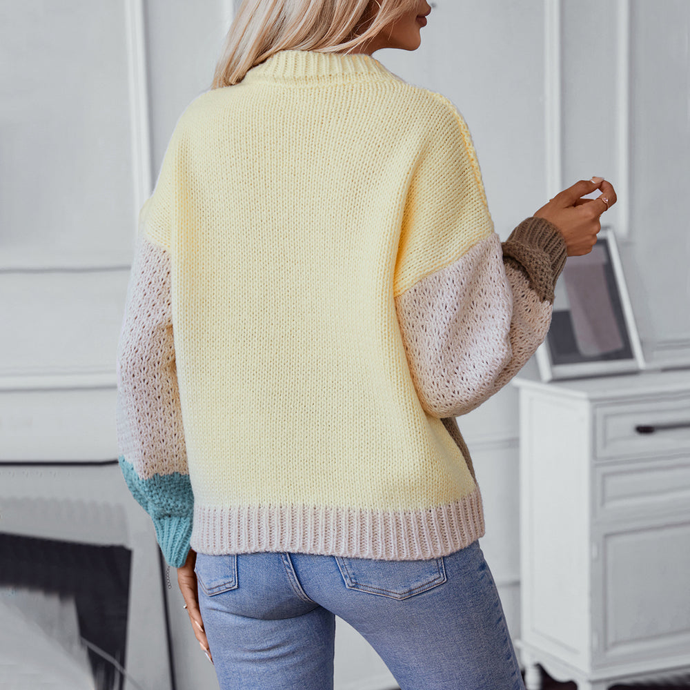 Damen gestrickter Pullover EB