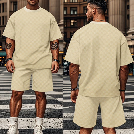 Herren lässiges Kurzarm-Set mit bequemer Passform und stylischem Design EB