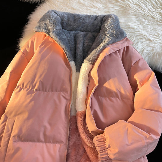 Damen Daunenjacke mit weichem Innenfutter und hohem Kragen EB