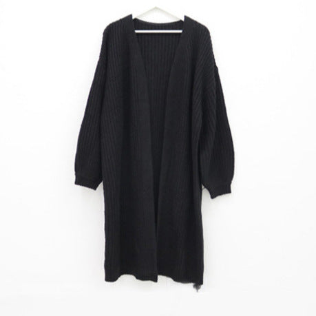 Damen Grobstrick Cardigan mit offenem Schnitt EB