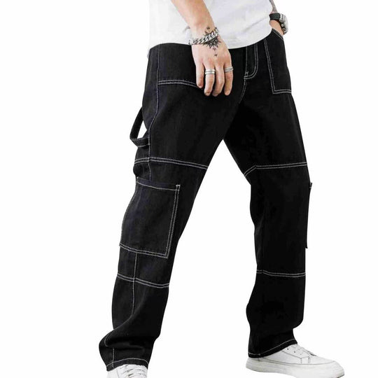 Herren Cargo-Jeans mit modernen Taschen und lässigem Schnitt EB