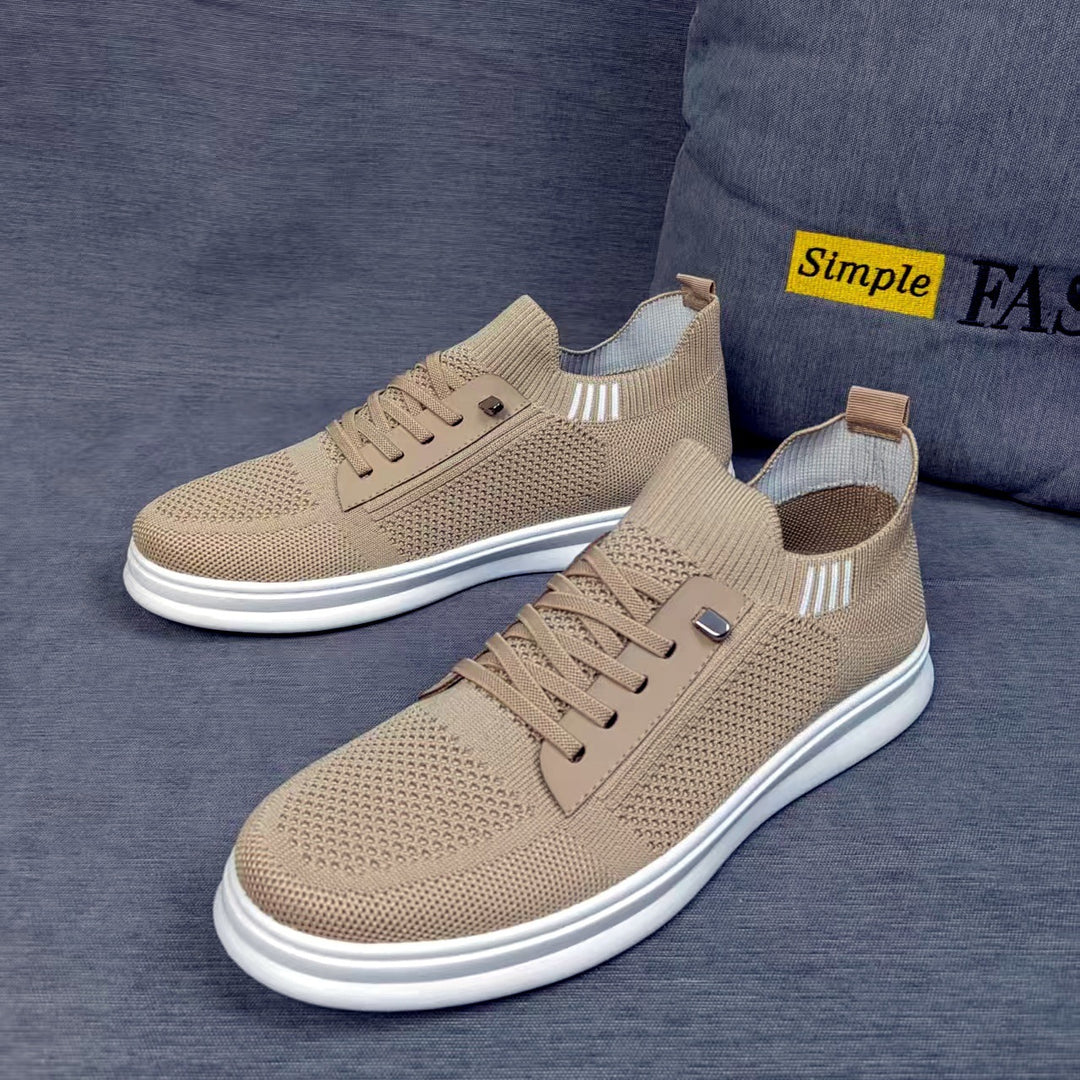 Damen Atmungsaktive Sport Sneakers mit originellem Zipper-Design EB