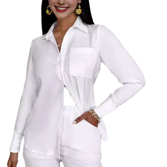 Damen elegantes und stylisches Hemd mit modernem Schnitt EB