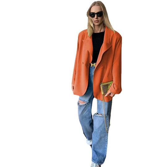 Damen lässiger Oversized-Blazer mit modernen Schnitt und eleganten Details EB