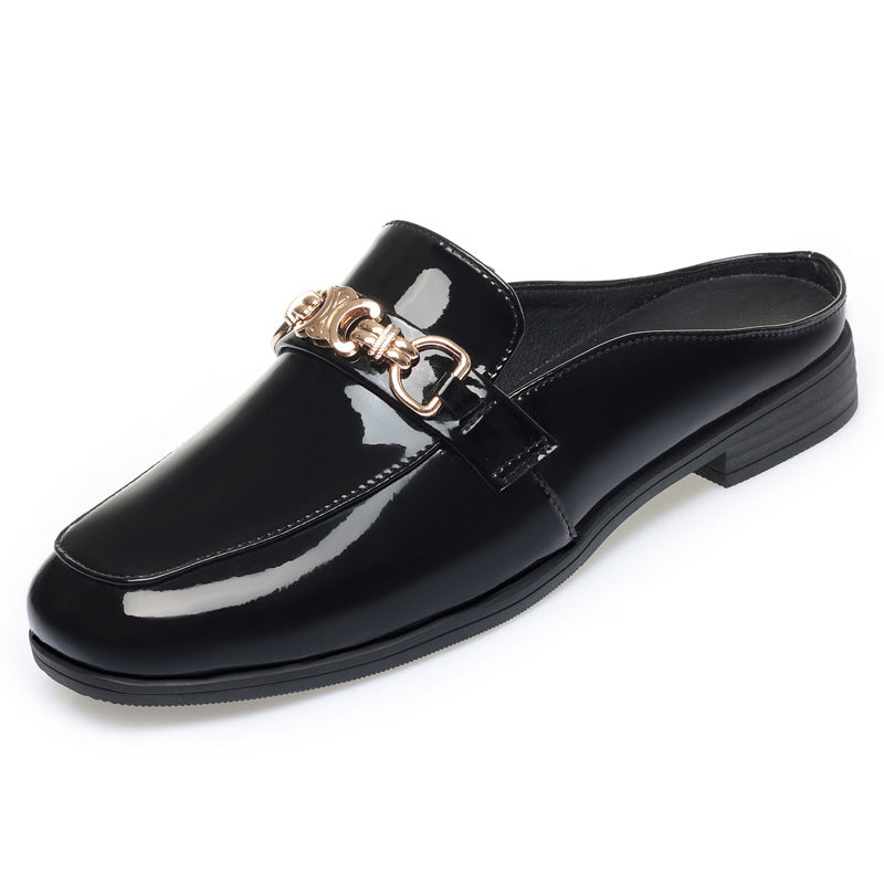 Damen Elegante Mules mit modischem Kettendetail EB