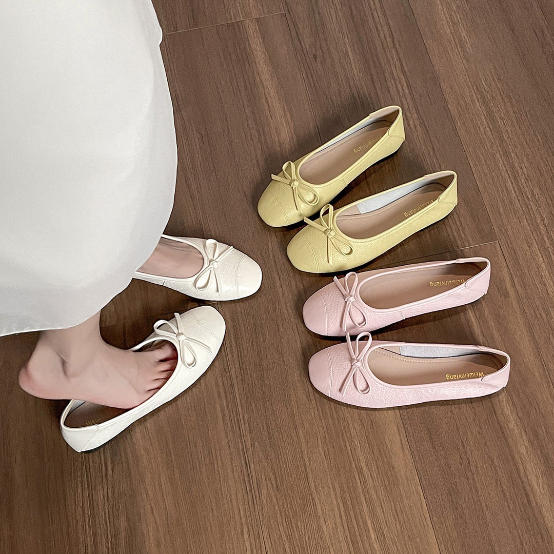 Damen Ballerinas mit verspieltem Schleifendetail und komfortabler Innensohle EB