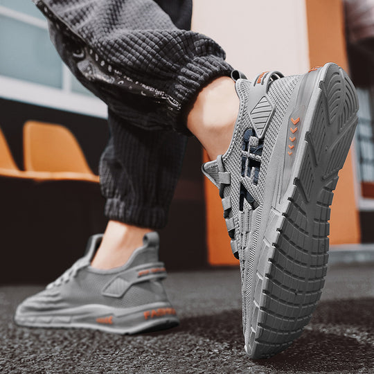 Damen Sportliche Laufsneaker mit atmungsaktiver Mesh-Oberfläche und rutschfester Sohle EB