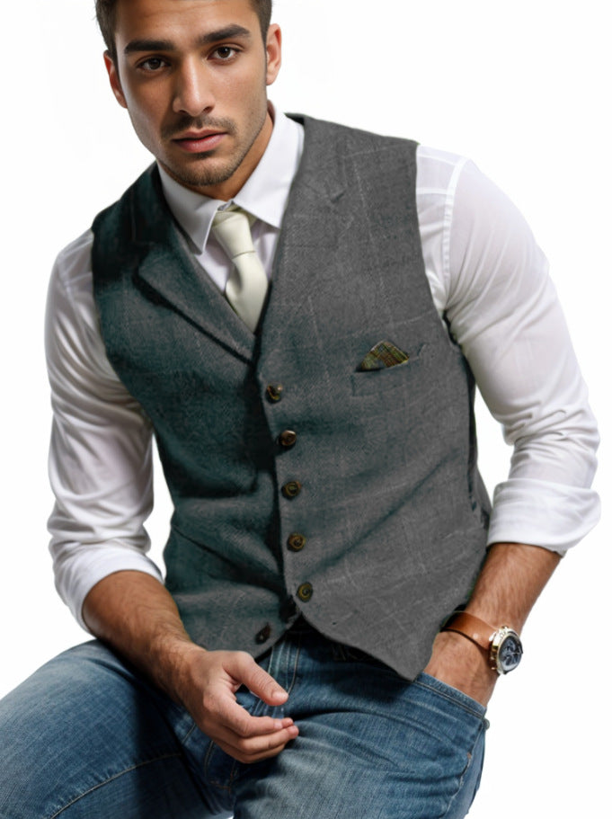 Herren elegante Weste im modernen Stil EB