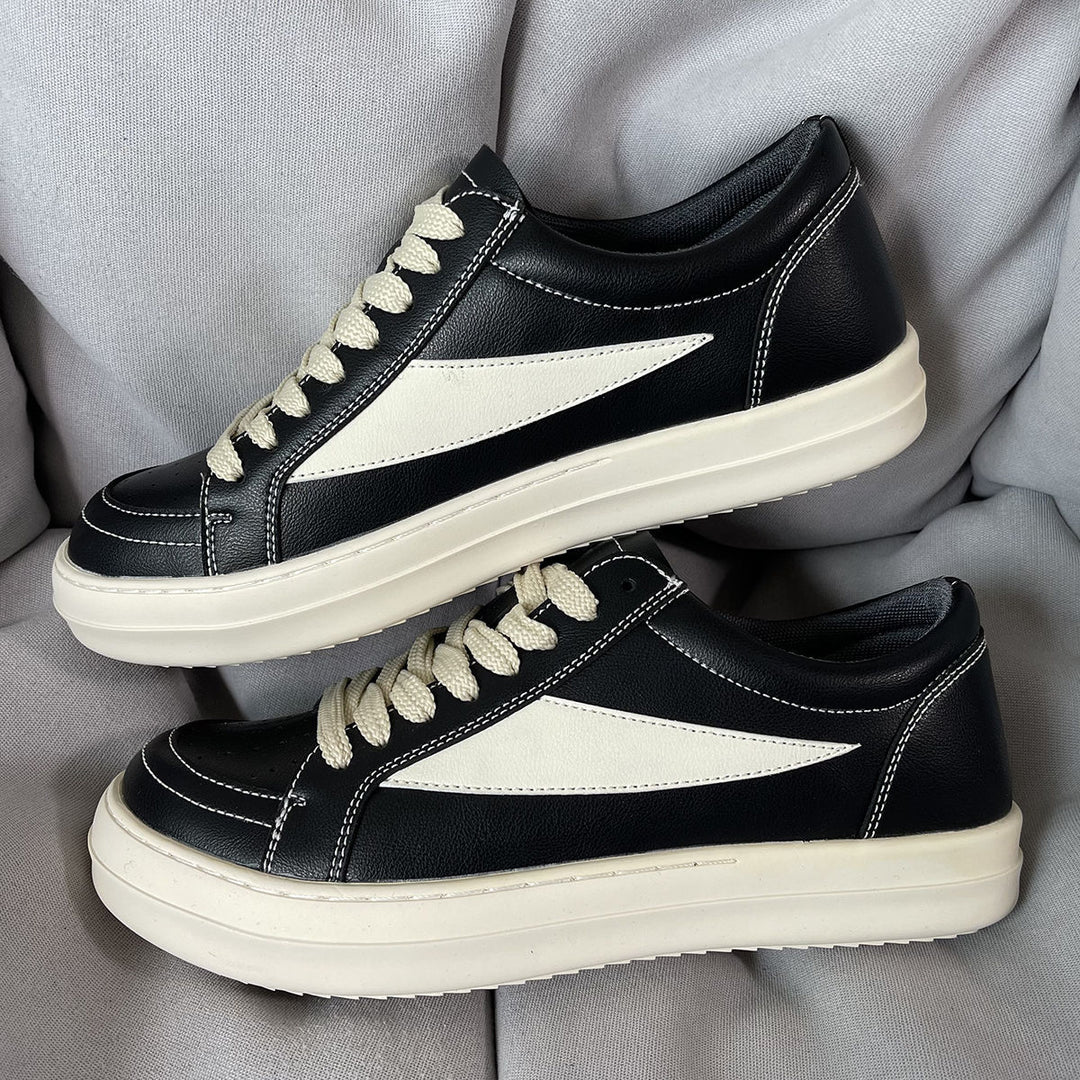 Damen Sportliche Sneakers aus hochwertigem Leder mit klassischem Design EB
