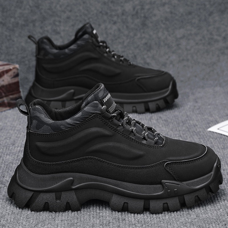 Damen Sportliche hohe Sneakers mit rutschfester Sohle und atmungsaktivem Obermaterial EB
