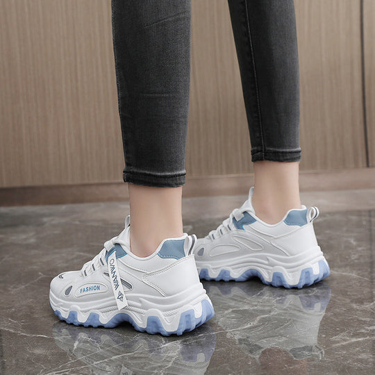 Damen Sportliche Chunky Sneakers mit ergonomischer Dämpfung und rutschfester Sohle EB