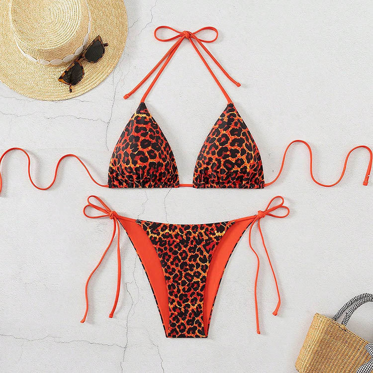 Damen Triangel-Bikini mit aufregendem Animal-Print EB