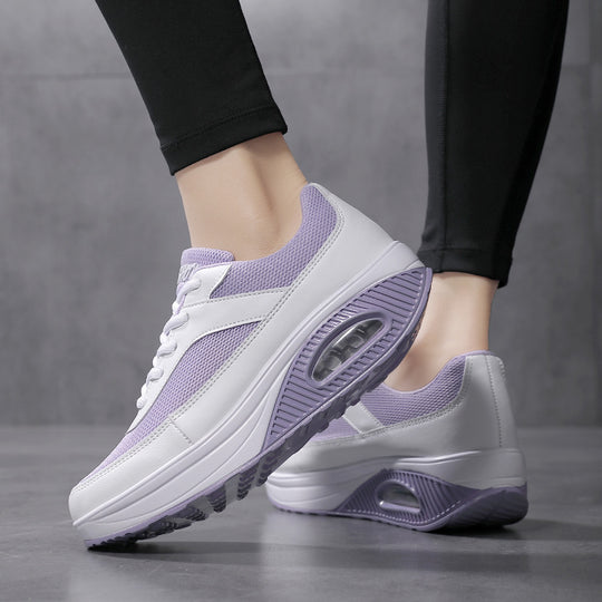 Damen Sportliche Sneaker mit atmungsaktivem Obermaterial und dämpfendem Air-Cushion-System EB