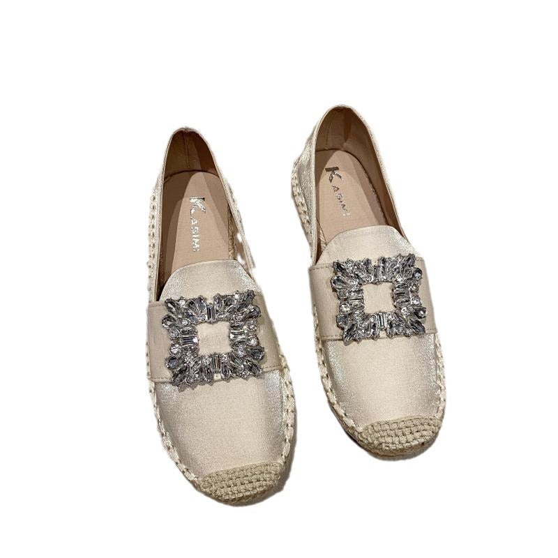 Damen Espadrilles mit glitzernden Applikationen und komfortablem Fußbett EB