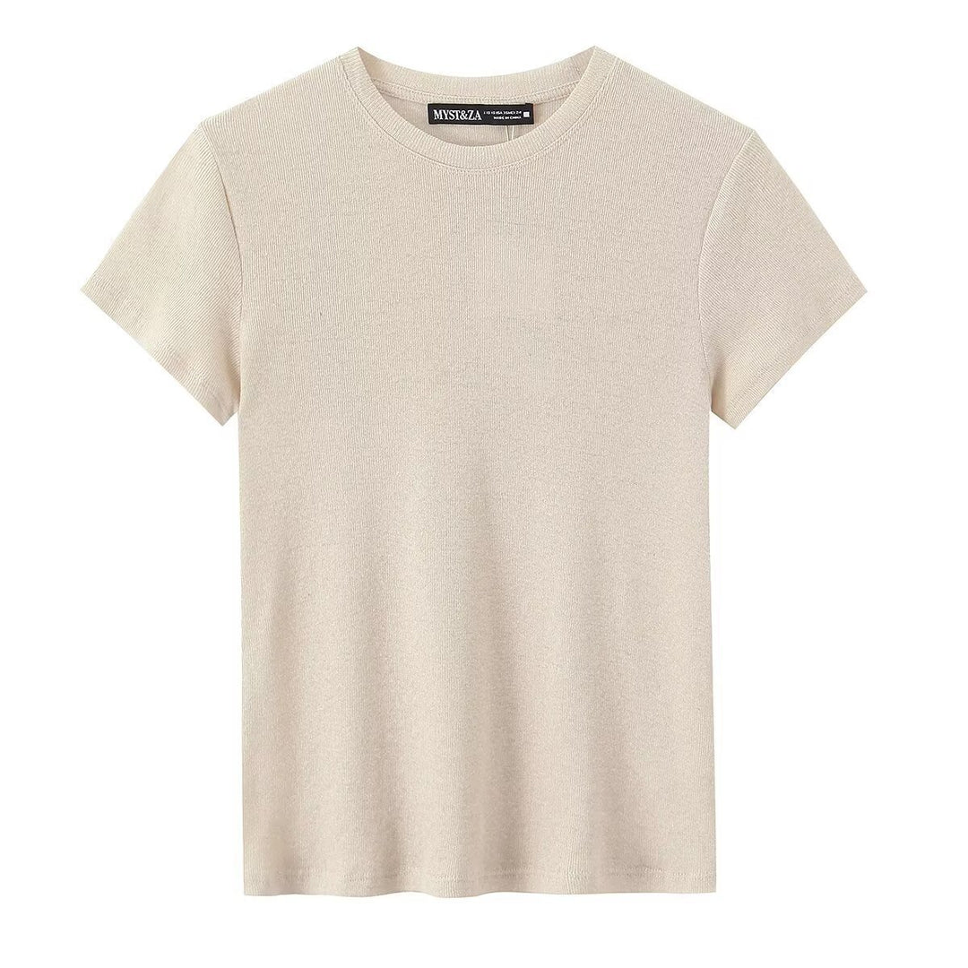 Damen Freizeit T-Shirt aus bio-zertifizierter Baumwolle mit rundem Hals und komfortablem Schnitt EB