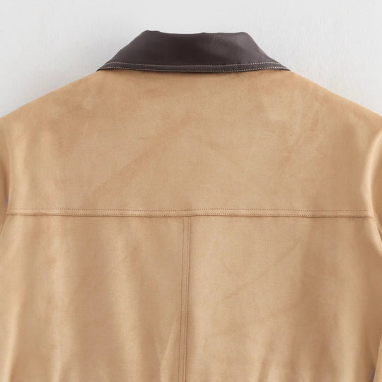 Damen Übergangsjacke mit praktischen Taschen und stilvollem Kragen EB