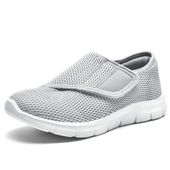 Damen bequeme und atmungsaktive Slip-On Sneakers mit elastischem Schnellverschluss EB