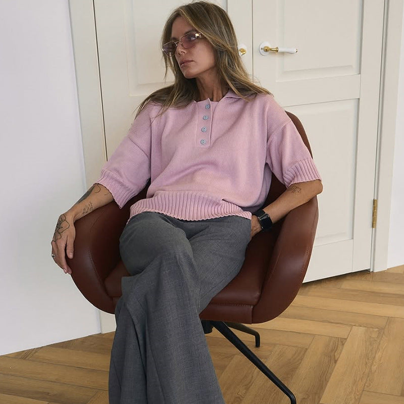 Damen lässiger Strickpullover EB