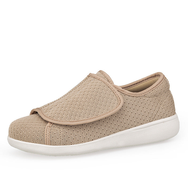 Herren nan orthopädischer Pantoffel mit verstellbarem Klettverschluss, atmungsaktivem Mesh und stoßdämpfender Schaumstoffsohle EB