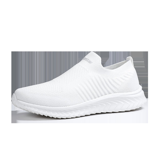 Damen Atmungsaktive Slip-On Sneakers mit elastischem Strick-Obermaterial EB