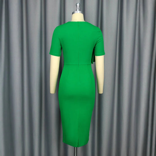 Damen figurbetontes Kleid mit hoppelndem Blüten-Design EB