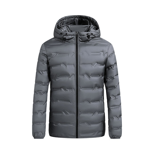 Herren ultraleichte gesteppte Daunenjacke mit Kapuze EB