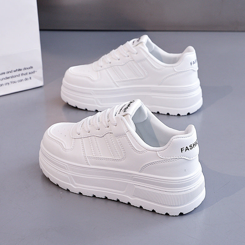 Damen Sneaker mit hohem Plateau und atmungsaktiver Oberfläche EB
