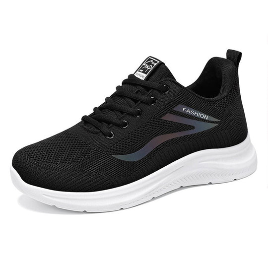 Unisex nan leichte Strickfreizeitsneaker mit gepolsterter Fersenstütze und rutschfester Profilsohle EB