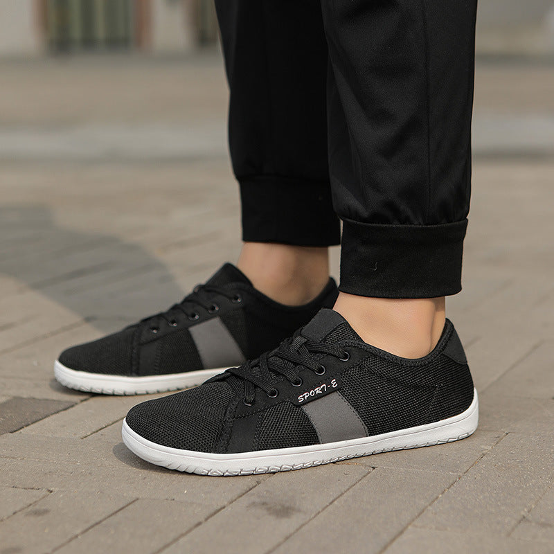 Damen Sportliche Sneakers mit atmungsaktiver Mesh-Oberfläche und rutschfester Gummisohle EB