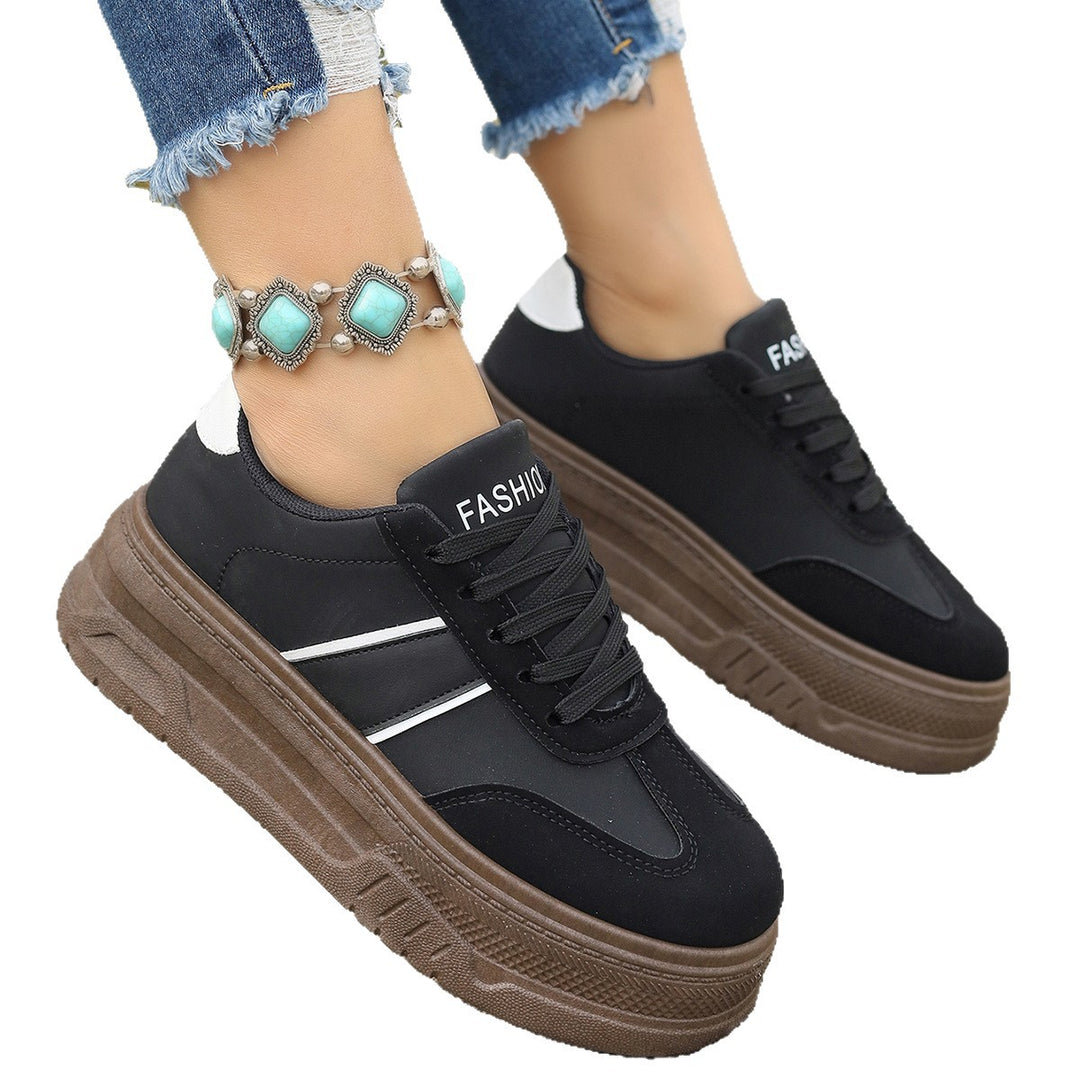 Damen Plattform-Sneaker mit modischem Design und hohem Tragekomfort EB
