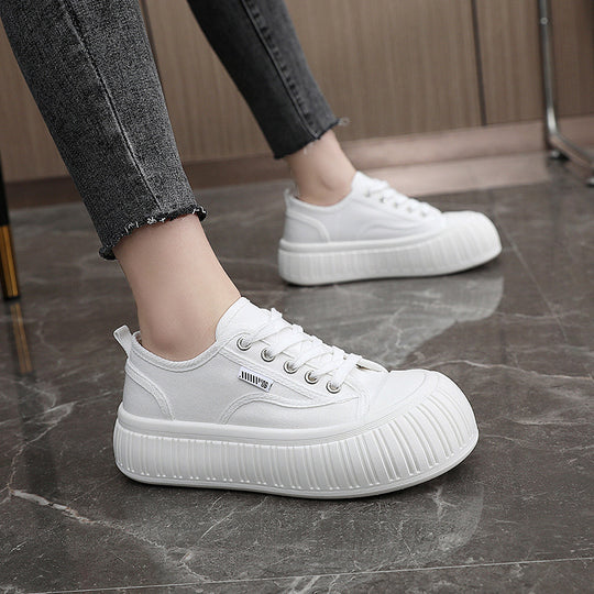 Damen Plateau Sneakers mit trendigem Design und komfortabler Dämpfung EB