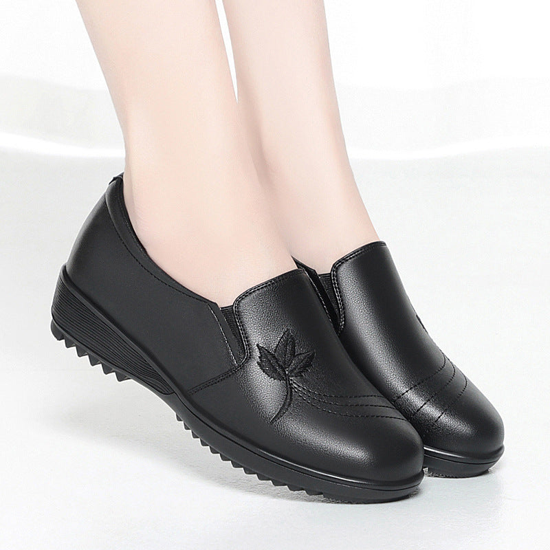 Damen Elegante Slip-On Schuhe mit floralem Design und rutschfester Sohle EB