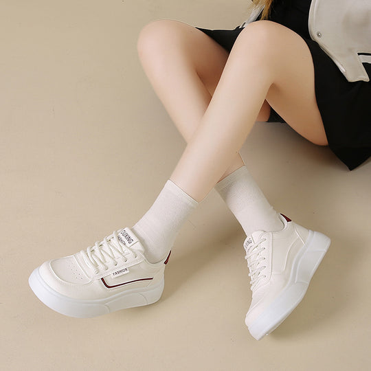 Damen Sportliche Plateau Sneakers EB